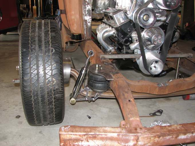 29 chevy dropped I-beam axle with air bag suspension