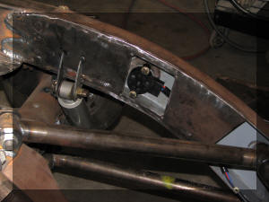 Rear sensor and shock, boxing frame