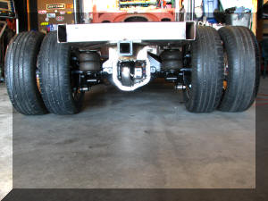 Tires mounted back on axle