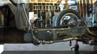 Steering at bottom of travel